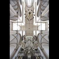 Amsterdam, Westerkerk, Blick vond er Vierung ins Gewlbe und auf die Orgel