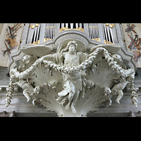 Amsterdam, Westerkerk, Tragende Figuren unter dem Rckpositiv