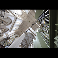 Amsterdam, Westerkerk, Chororgel und Blick in die Vierung und zur Hauptorgel