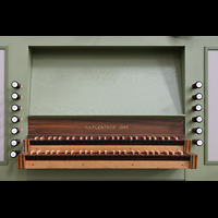 Amsterdam, Westerkerk, Spieltisch der Chororgel