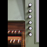 Amsterdam, Westerkerk, Rechte Registerstaffel der Chororgel