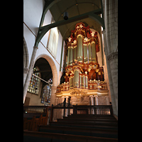 Gouda, Sint Janskerk - Grote Kerk, Hauptorgel seitlich
