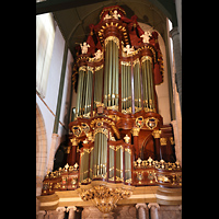 Gouda, Sint Janskerk - Grote Kerk, Hauptorgel seitlich