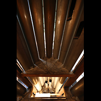 Gouda, Sint Janskerk - Grote Kerk, Mittlere Prospektpfeifen von hinten