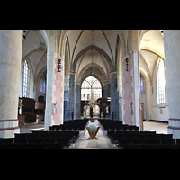 Groningen, Martinikerk, Innenraum in Richtung Chor mit Letter