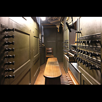 Groningen, Martinikerk, Spieltisch seitlich