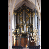 Groningen, Martinikerk, Blick von der Kanzel zur Hauptorgel