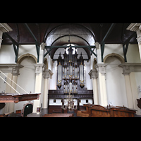 Groningen, Nieuwe Kerk, Innenraum in Richtung Orgel