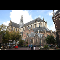 Haarlem, Sint Bavokerk, Ansicht vom Klokhuisplan von Sdosten