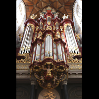 Haarlem, Sint Bavokerk, Hauptorgel perpsektivisch