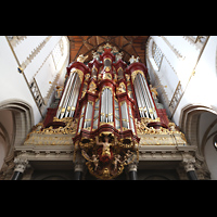 Haarlem, Sint Bavokerk, Hauptorgel perpsektivisch