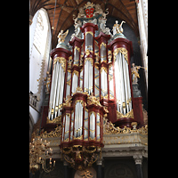 Haarlem, Sint Bavokerk, Hauptorgel seitlich
