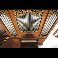 Kampen, Broederkerk, Orgel im Lemkerzaal von oben