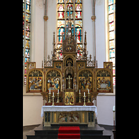 Kampen, Buitenkerk, Neogotischer Flgelaltar von F.W. Mengelberg (1903) aus kath. Kirche in Dieren