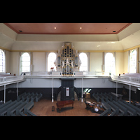 Kampen, Burgwalkerk, Blick von der gegenberliegenden Empore zur Orgel