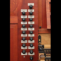 Kampen, Sint Nicolas Bovenkerk, Linke Registerstaffel der Chororgel