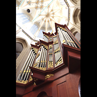 Kampen, Sint Nicolas Bovenkerk, Blick ber den Chororgelprospekt ins Chorgewlbe