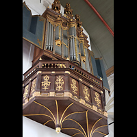 Leiden, Hooglandse Kerk, de Swart/von Hagerbeer-Orgel seitlich