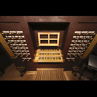 Leiden, Pieterskerk, Spieltisch von oben